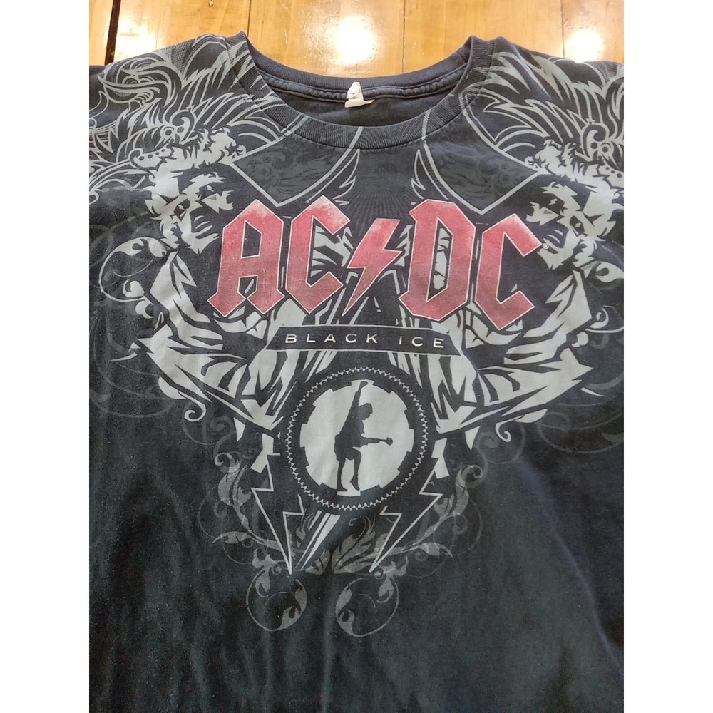 VINTAGE AC / DC BLACK ICE ROCK T-SHIRT SIZE X-Large - Picture 2 of 7